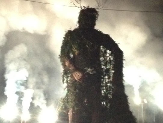 The Green Man burning at Green Man festival 2012