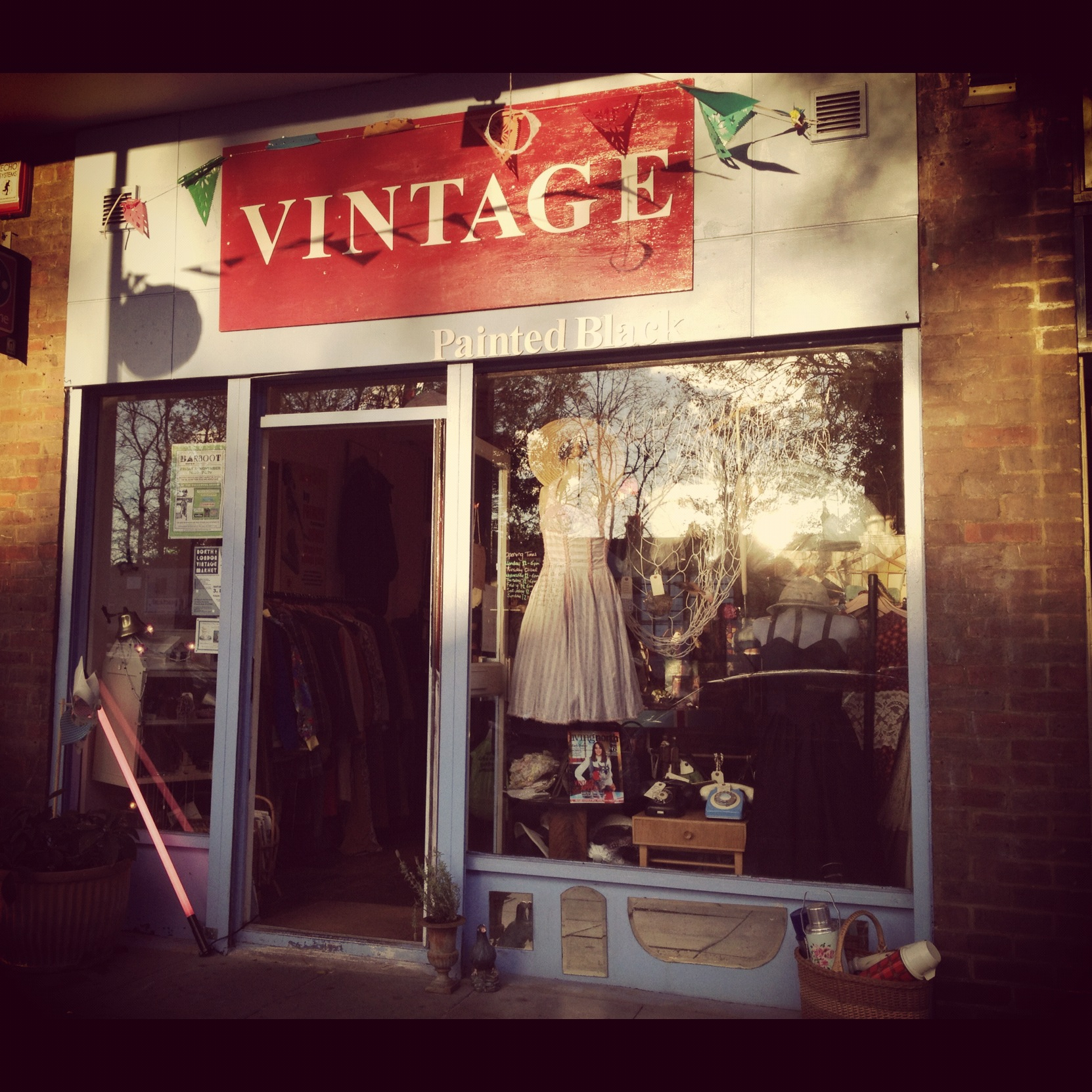 Painted Black vintage shop Crouch End