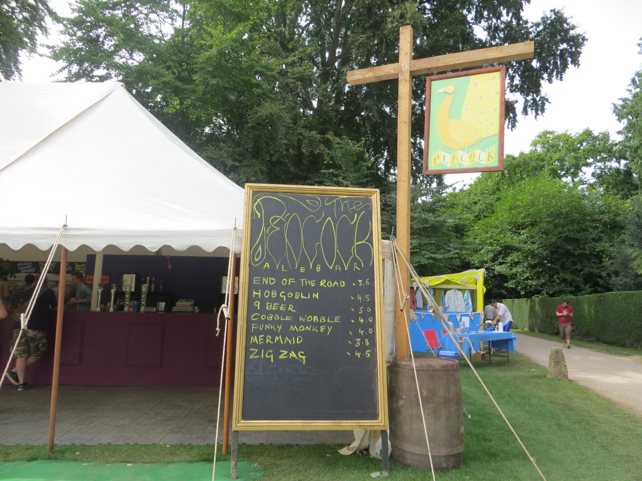 Bar at festival