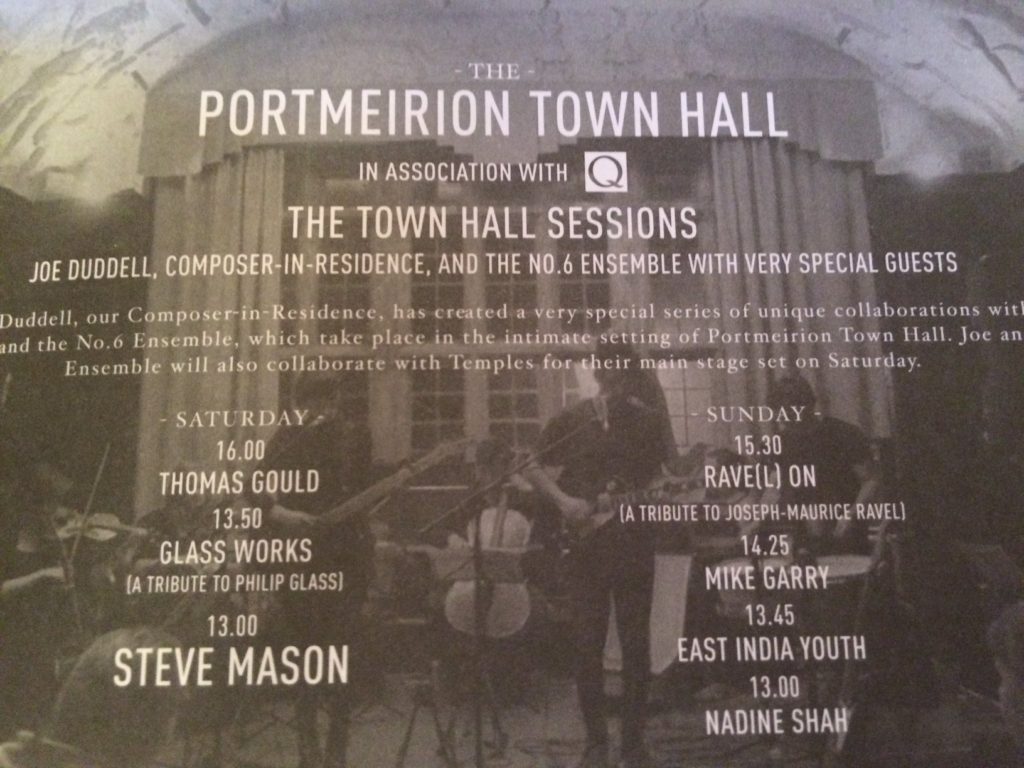 Festival No 6 2014 programme page