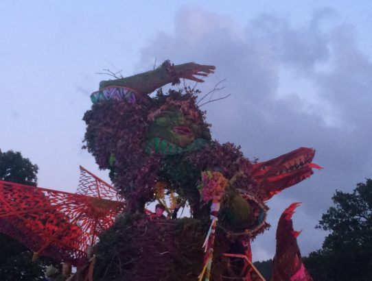 Green Man and dragon