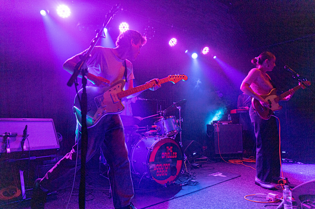 The Orielles on stage at The Trades