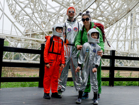 Bluedot family by telescope 2022