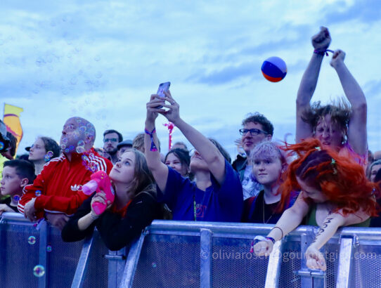 Mogwai crowd at Bluedot festival