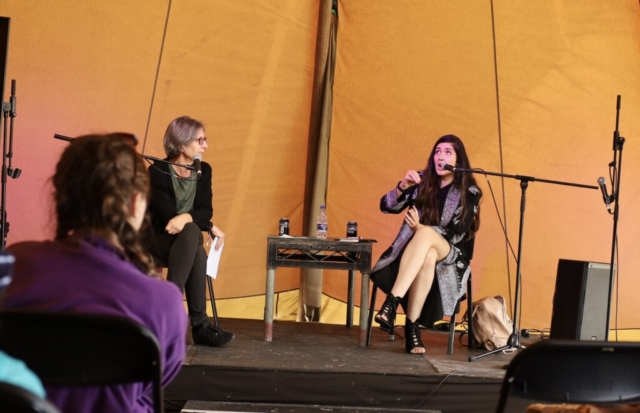 Helen Pankhurst-Nikita Gill at Bluedot