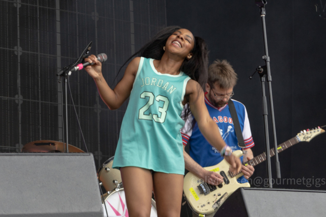 Go! Team play at Bearded Theory festival