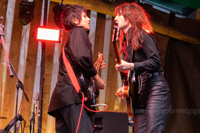 Heartworms on stage at Bearded Theory festival