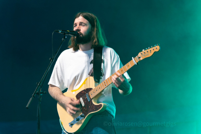 The bug club on stage at Bearded Theory